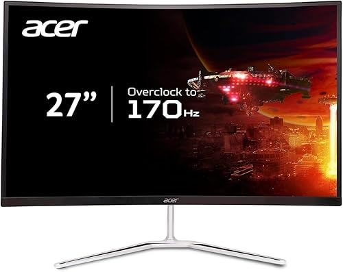 Miniatura 1 de Acer Nitro 27" WQHD 2560 x 1440 1500R Curvo PC Gaming - Monitor  AMD FreeSync Premium  Actualización de hasta 170Hz  1ms VRB  Montaje VESA  HDR10  1