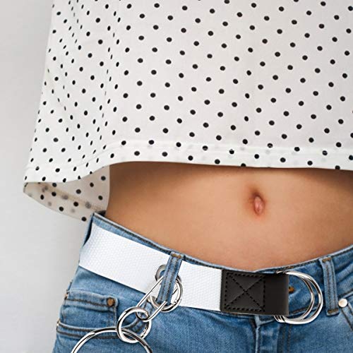 KESYOO Cinto de golfe de camelo casual de lona para uso ao ar livre anel fivela de lona tira jeans,