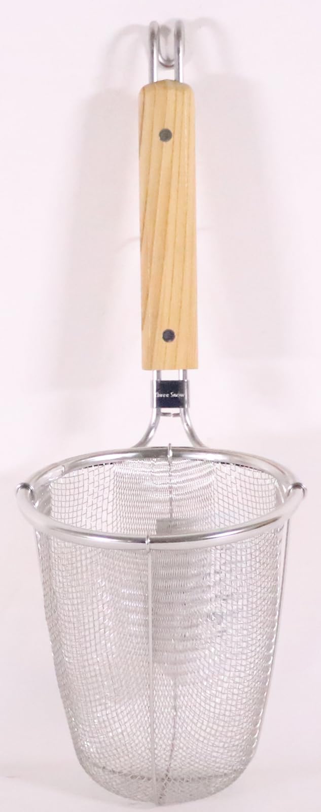 Three Snow Shin-Etsu Works 10127 Three Snow Power Bowl for Ramen, Deep Shape, 18-8 Stainless Steel, Commercial Use, Straining, Tsubamesanjo, Made in Japan