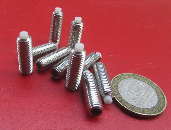 18-8 Stainless Steel Nylon Tip Set Screw 1/4-28 x .750