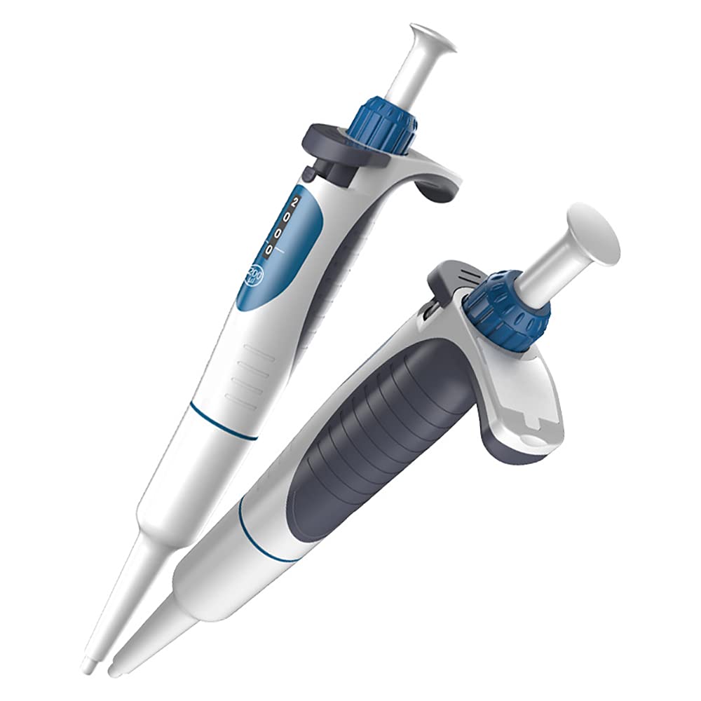 Micropipeta de laboratorio Micropipeta ajustable manual Pipetas monocanal con pantalla de cuatro dígitos Pipeteador esterilizable en autoclave (10-100μl)