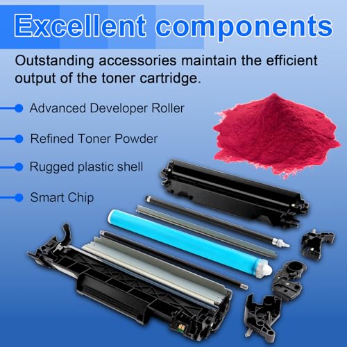 Image of TN227 Magenta High Yield Toner Cartridge 2 Pack for HL-L3230CDN HL-L3290CDW | Replacement for Brother TN-227 TN223 TN227M TN-223M Work with HL-L3270CDW MFC-L3770CDW MFC-L3750CDW HL-L3210CW Printer