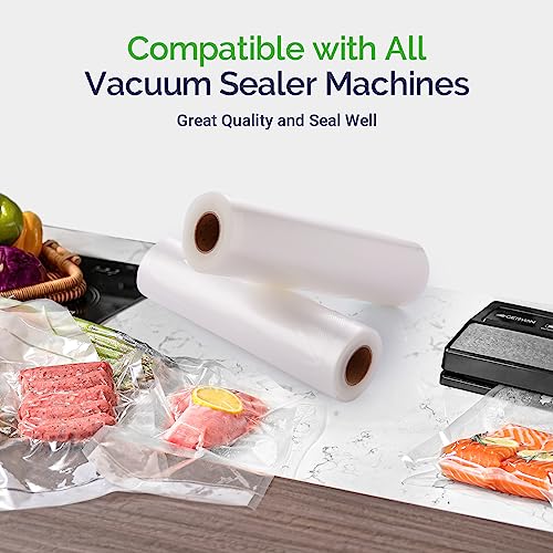 GERYON Vacuum Sealer Rolls, 2 Packs 8 X 50 Food Vacuum