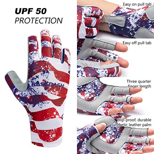Image of Bassdash ALTIMATE Sun Protection Fingerless Hunting Fishing Gloves UPF 50+ Men's Women's UV Gloves for Kayaking Paddling Hiking Cycling Driving Shooting Training