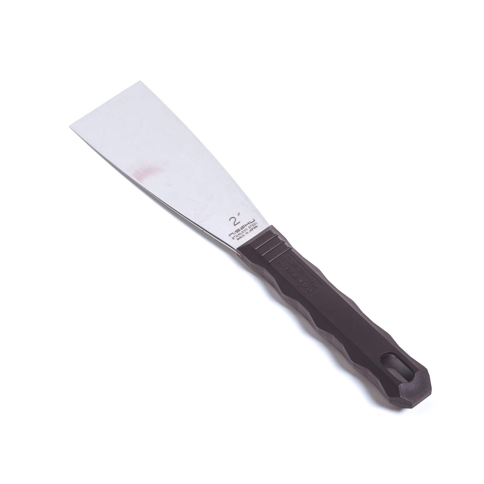 Nisaku NJP350 Putty Knife, Authentic Tomita (Est. 1960) Japanese Stainless Steel, 2" Blade