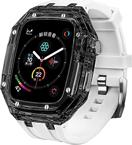 Bracelet de protection caoutchouc transparent Apple Watch Series 8 7 6 5