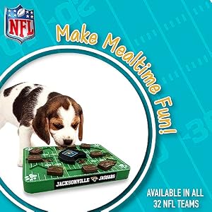 Pets First NFL Jacksonville Jaguars Puzzle Toy, Puzzle Treat Dog Toy, Interactive Dog Treat Toy, Dog Puzzle Pets First NFL Jacksonville Jaguars Puzzle Toy, Puzzle Treat Dog Toy, Interactive Dog Treat Toy, Dog Puzzle