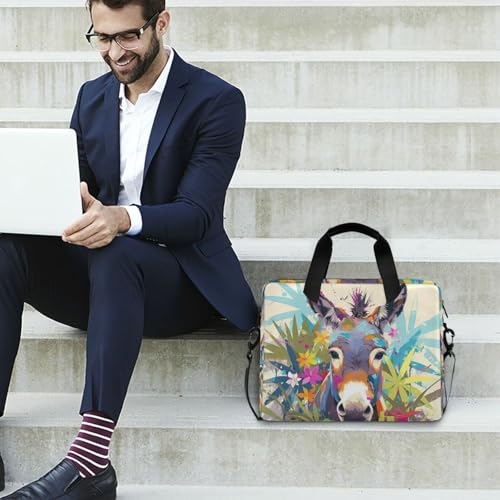 Bolso para laptop con cremallera y correa 15.6 pulg miniatura 3