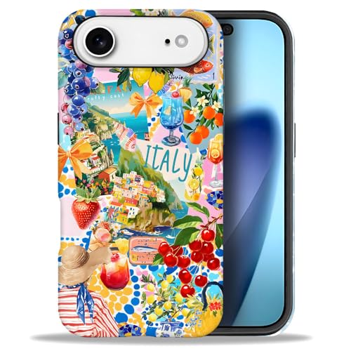Coque L16QX Air antichoc motif collage fruits contre chutes et rayures