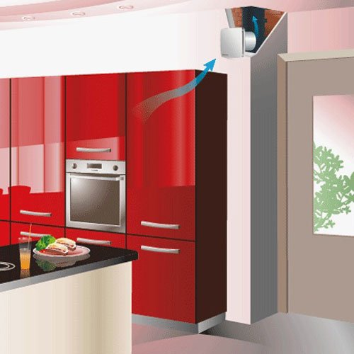 VENTS Aspiratore estrattore aria ambienti LD100 Ventola da Parete Silenziosa Ø 100 mm, 88 m³/h - Ventilazione Bagno e Cucina, Design Moderno, Bassa Rumorosità