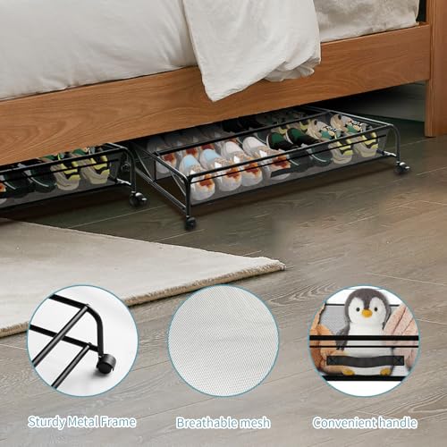 Under-Bed-Shoe-Storage-with-Wheels-Space-Saving-Shoe-Organizer-with-Sturdy-Metal-Frame-Breathable-Mesh-Suitable-Under-The-Bed-Sofa-and-Desk-1-Pack