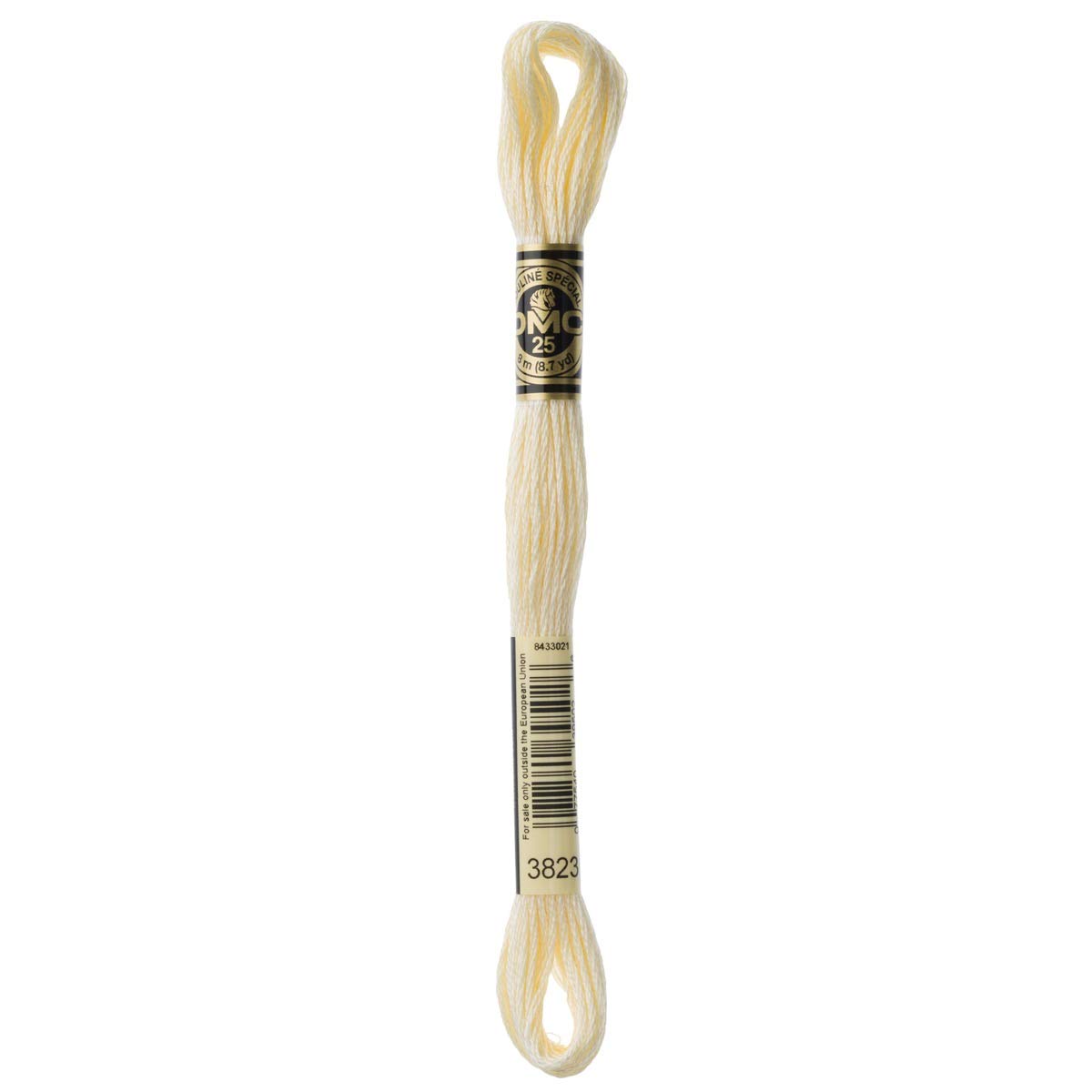 DMC Embroidery Floss Mouline Stranded Cotton Thread for Hand Embroidery and Sewing - Colour No: 3823-12 x 8m Skeins — image 1