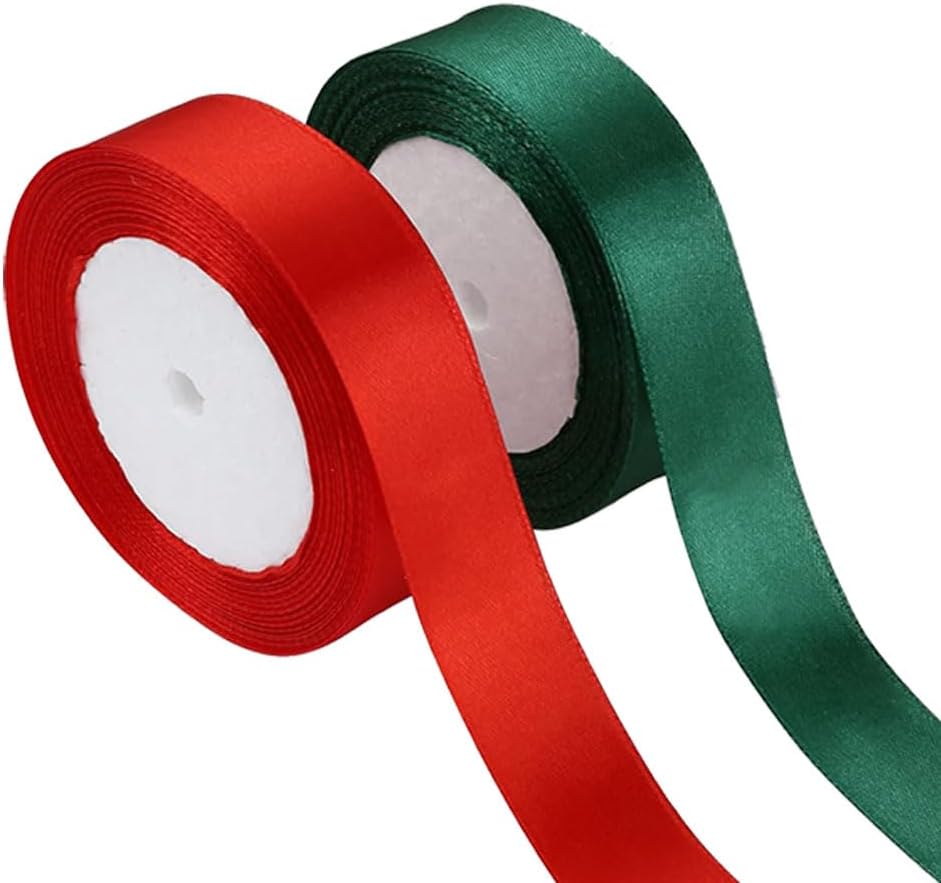 2 Pack Gift Ribbon, Christmas Ribbon, Gift Wrapping Ribbon
