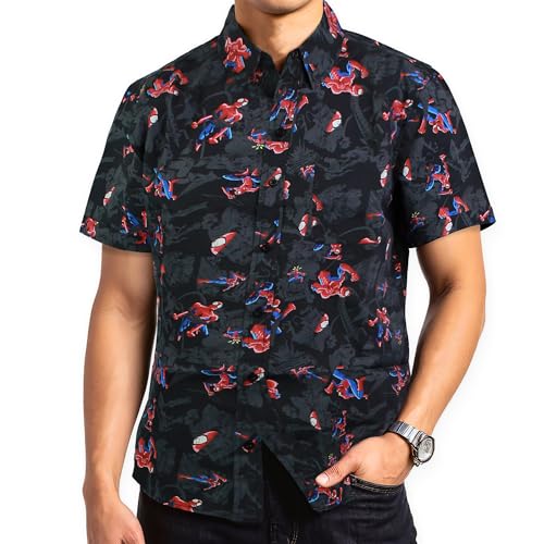 Spiderman Classic Hawaiian Surf chemise homme légère pour l'été