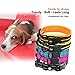 PETTOM Hundehalsband Verstellbare Nylon Hunde Halsband Atmungsaktives Reflektierend Halsband (Rose M)