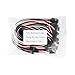 OliYin 20pcs 26awg 11.81in 30cm 300mm Servo Extension Lead Wiring Cable Male to Male KK MK MWC Flight Control Board for RC Quadcopter (Pack of 20)
