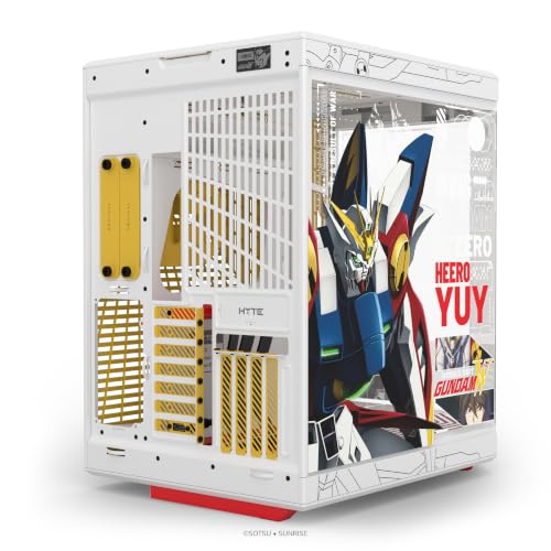Image of HYTE Y70 Gundam Wing Official Licensed - Mid-Tower ATX Gaming PC Desktop Case - Panoramic Tempered Glass - Dual Chamber - High Airflow Chassis - PCIE 4.0 Riser Cable Included - White