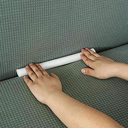 BEIGOO Elástico Funda para Sofá,Tira De Espuma para Funda De Sofá Palo Antideslizante Protector para Sofá Tira De Costura,para Sillón Relax,Agarre De La Cubierta del Sofá-25mm-500cm(197inch)