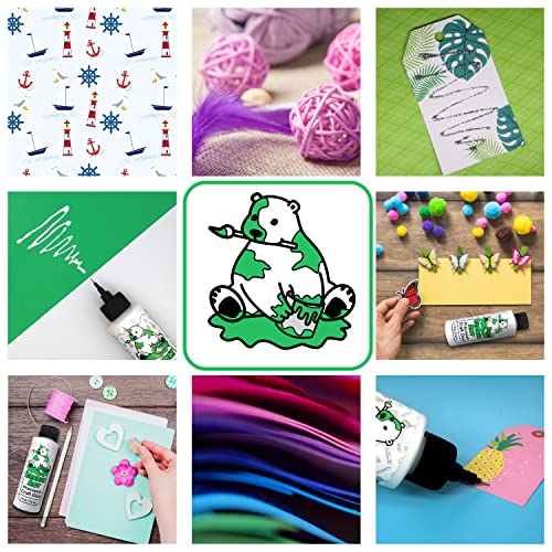 Bearly Art Precision Craft Glue - The Original - 4Fl Oz - Tip Kit Included - Dries Clear - Metal Tip - Wrinkle Resistant - Flexible And Crack Resistant - Strong Hold Adhesive - Made In Usa #TOP6