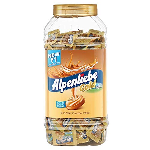 Alpenliebe Gold, Caramel Candy Jar, 800 g, 200 pc