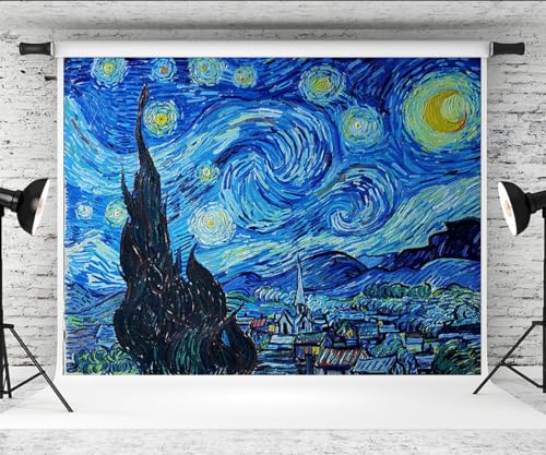 Fondos Fotográficos Vinilo 10x6.5ft Van Gogh Estrella miniatura 3