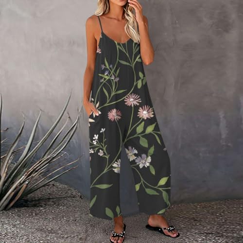 Mono largo de verano para mujer en algodón holgado 2