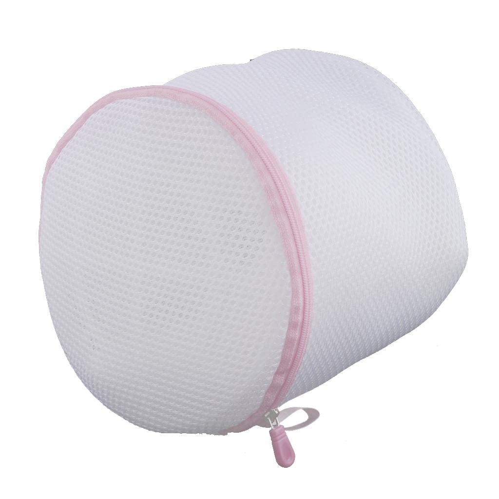 Laundry Bag Bra Lingerie Clothes Washing Machine Bag Cylinder White,bracket White