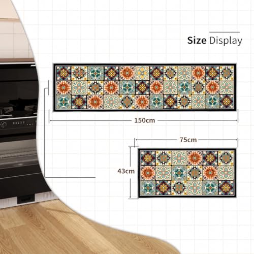Image of Kitchen Anti Slip Mat for Floor, Waterproof Washable Kitchen Mats, Non Slip Kitchen Floor Mats for Home, Soft Mats for Kitchen, Kitchen Mats for Floor Anti Slip (RAJWADI MAT)