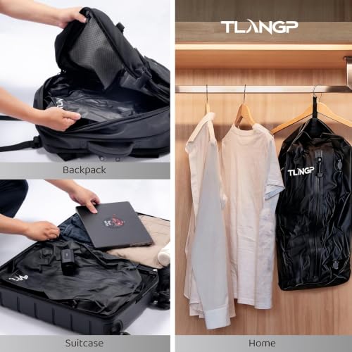 TLANGP Travel Vacuum Bags, with Pump, Suitable for Carry-On Luggage and Backpacks, Compression Bags for Home Storage, Clothing Vacuum Sealing Storage Cubes (2pcs + Pump) - image 5