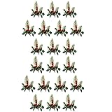 Photo Gallery beluapi - set di 20 plettri per albero di natale, a forma di bacche rosse, in pvc, con pigne, per decorazioni fai da te per la casa Photo Gallery beluapi - set di 20 plettri per albero di natale, a forma di bacche rosse, in pvc, con pigne, per decorazioni fai da te per la casa