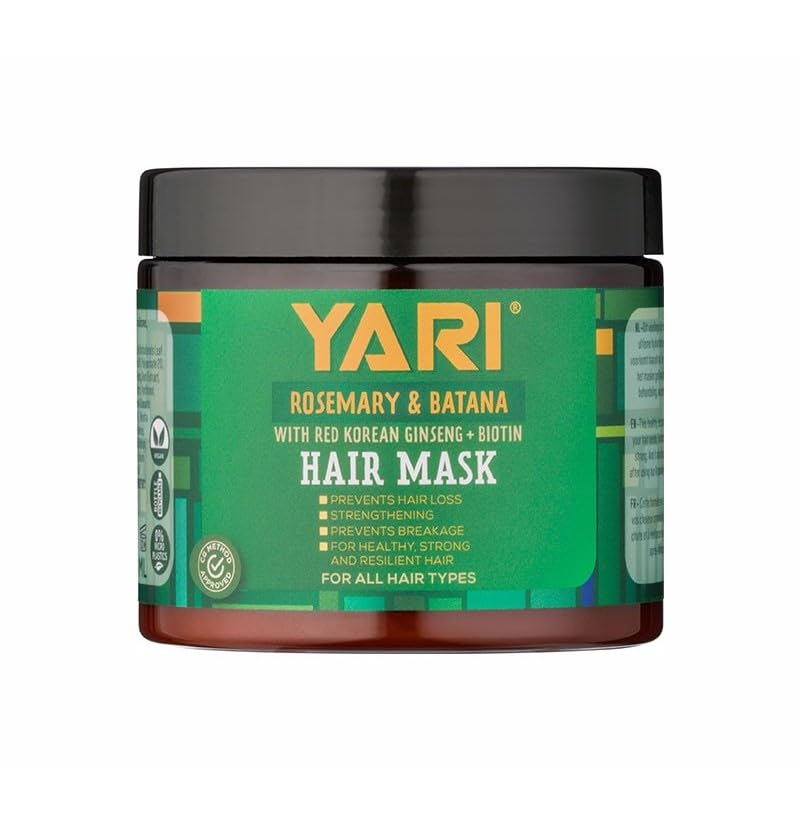 Yari Mascarilla Capilar de Romero y Batana con Ginseng Rojo Coreano y Biotina, Fortalecedora, para Todo Tipo de Cabello, 400 ml