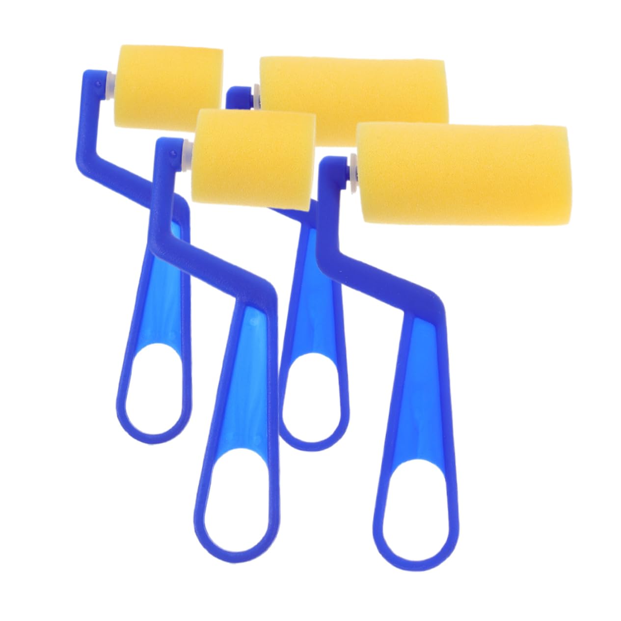 PERSELOSO 4pcs Boys and Girls Sponge Painting Brush Set Round Sponge Crafts Paint and for Toddlers Early Education Art Supplies