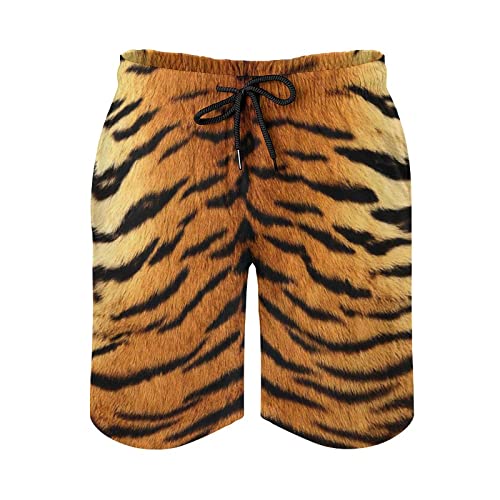 Men's Swim Trunks Bathing Suits Funny Tiger Print Quick Dry Board Shorts