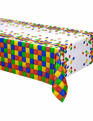 Creative Converting 315252 Block Birthday kunststof tafelkleed, meerkleurig, 137,2 x 259,1 cm - Image 7