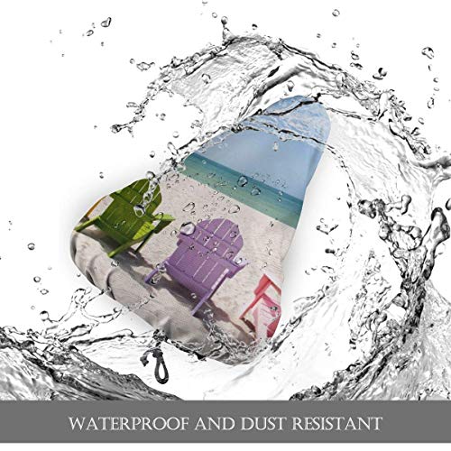 Enoqunt Escena Ocean Palm Tree Funda de Asiento de Bicicleta para Mujer 