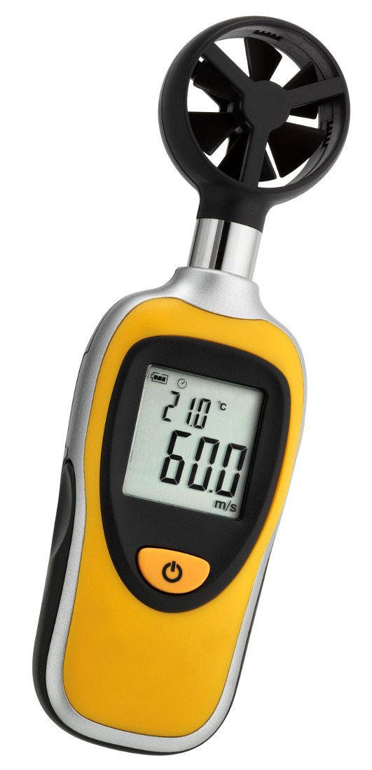 TFA Dostmann Wind Bee Windmessgerät, Windgeschwindigkeit, Temperaturanzeige, Stativgewinde