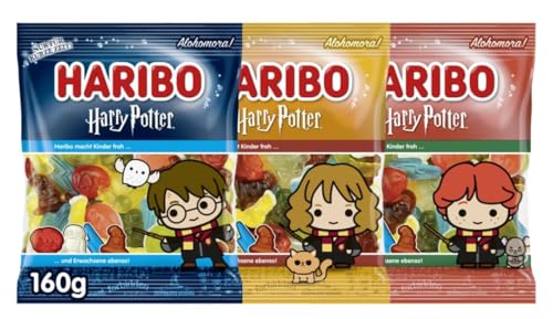 HARIBO Harry Potter Gummibärchen | Limitierte Edition mit Harry, Hermine &...