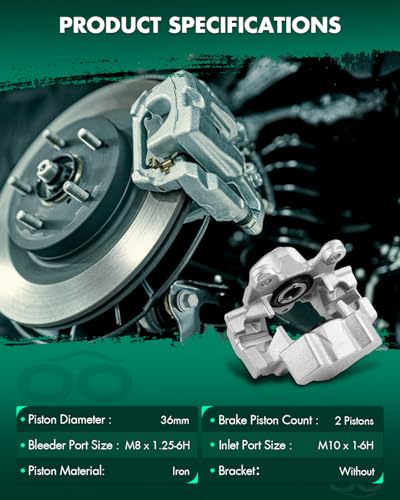 Image of SCITOO Rear Brake Calipers Without Bracket 193001 193000 Compatible For Chrysler For Crossfire 2004-2008,For Mercedes-Benz For C230 1999-2000,For Mercedes-Benz For C280 1998-2000