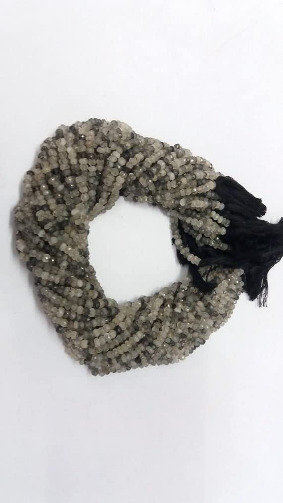 Rutile noir naturel en fil de perles facettées pour créer vos bijoux du quotidien