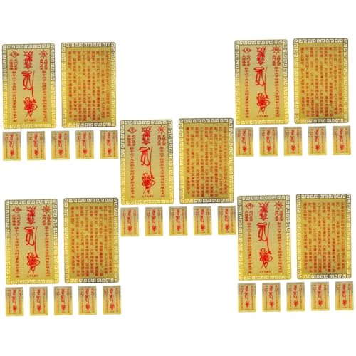 Cartes de protection bouddhistes TOPBATHY en cuivre pour sécuriser votre portefeuille au quotidien
