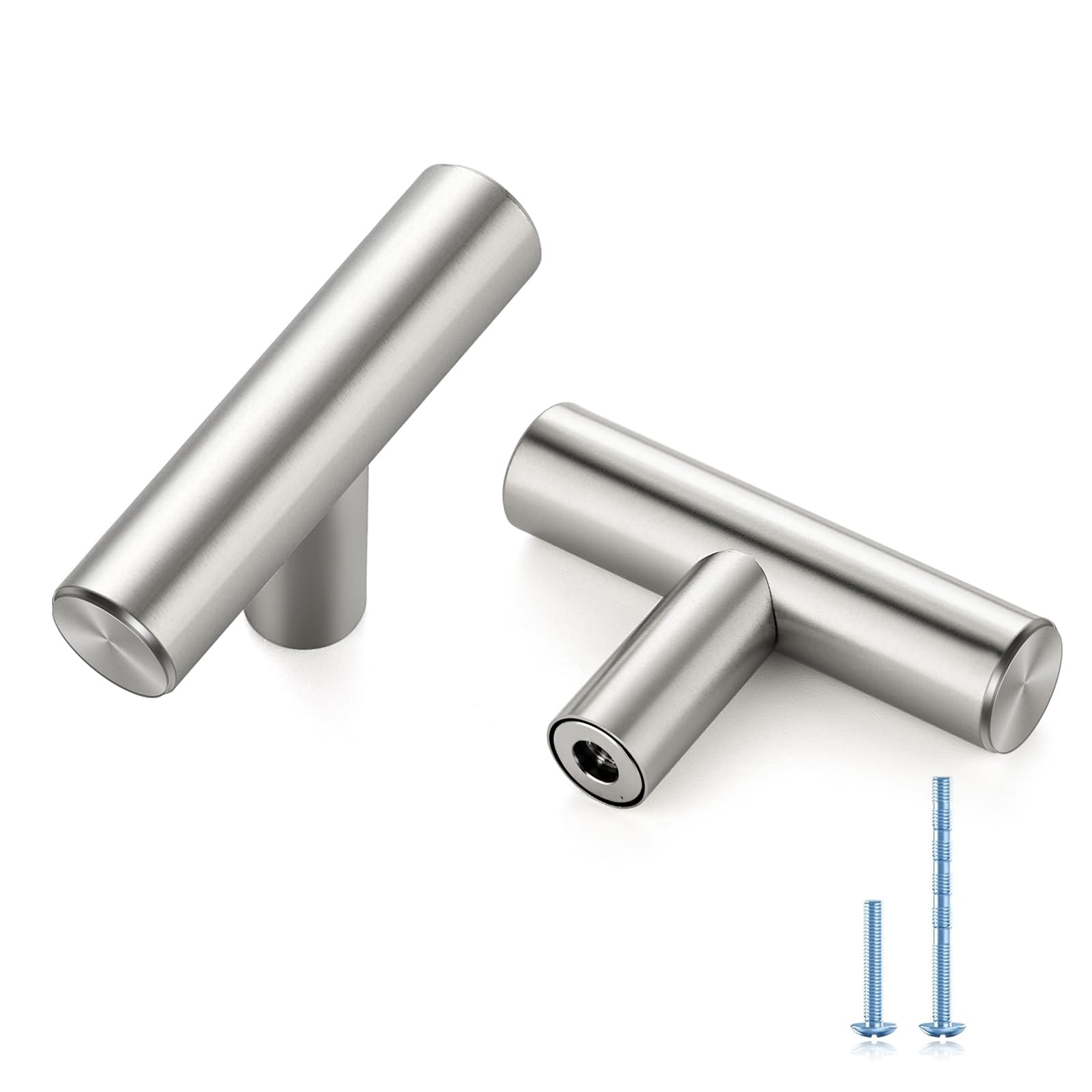 Ravinte Decor 10 Pack Brushed Nickel Cabinet Knobs - cabinet hardware | Mubboo