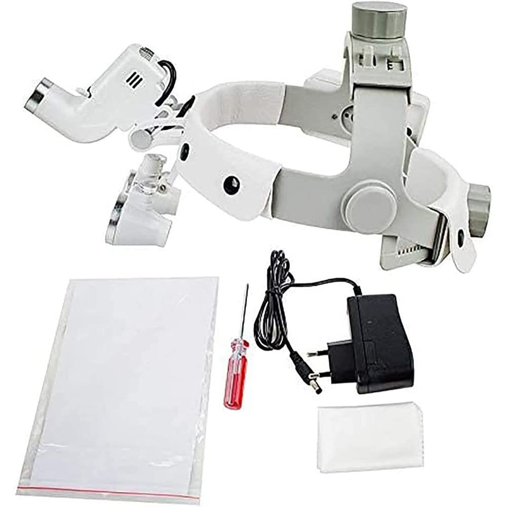 Lente Ingrandimento con Luce Occhiali Ingrandimento Professionali per Modellismo Riparazione Orologi Ricamo Orologio E Elettronica 3.5X