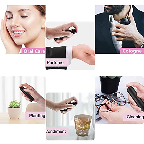 SONGQEE 8ml Travel Perfume Atomiser Refillable, Mini Refillable Perfume Bottle Aftershave Spray Bottle, Upgraded Perfume Atomizer Perfume Pod and Refill Pump for Outdoor Traveling (Pink) - Image 3