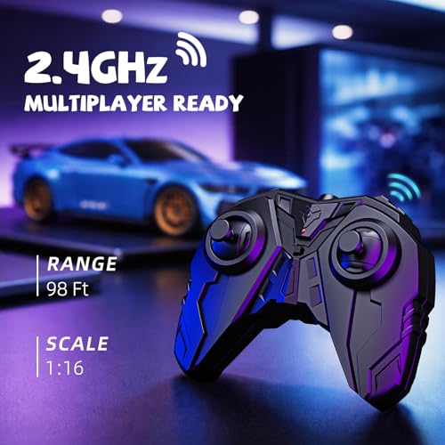 Image of AEROQUEST 1:16 Ford Remote Control Car for Kid ( Shelby Super Snake-Blue)