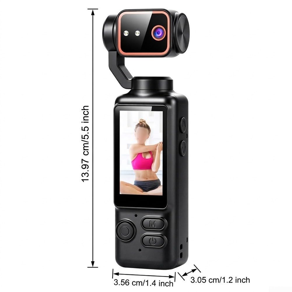 per videocamera Portatile 4K con Microfono Integrato ABS per(4K standalone device)