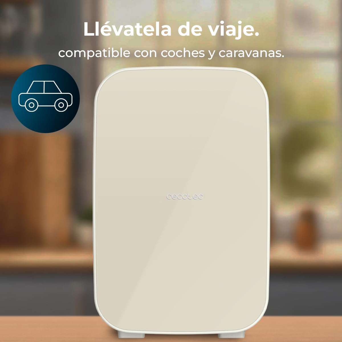 Indre view af minikøleskabet med varer