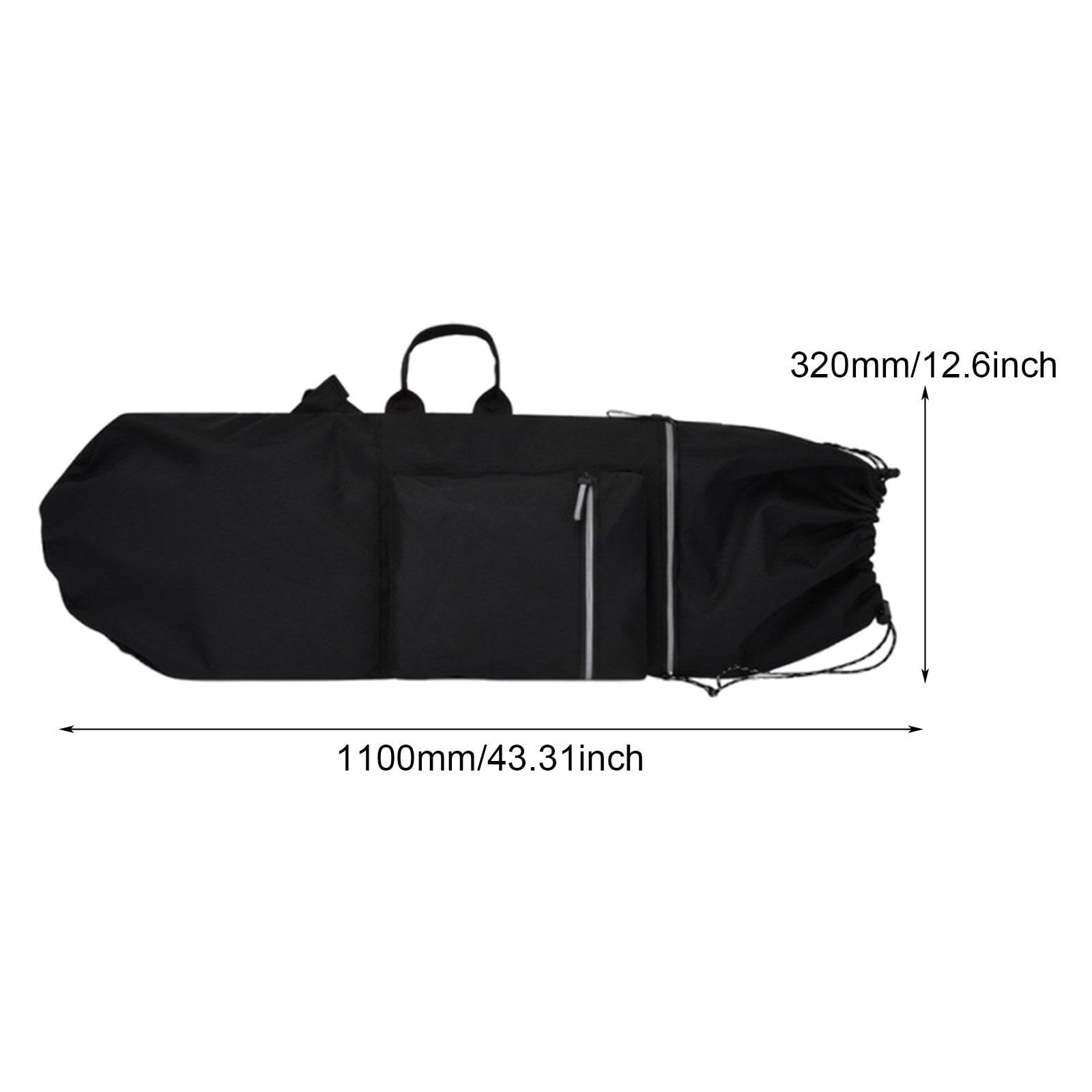 Sac de Transport Skateboard Pochette Longboard Housse de Protection Imperméable Bretelles Réglables Tissu Oxford Adapté pour Rangement