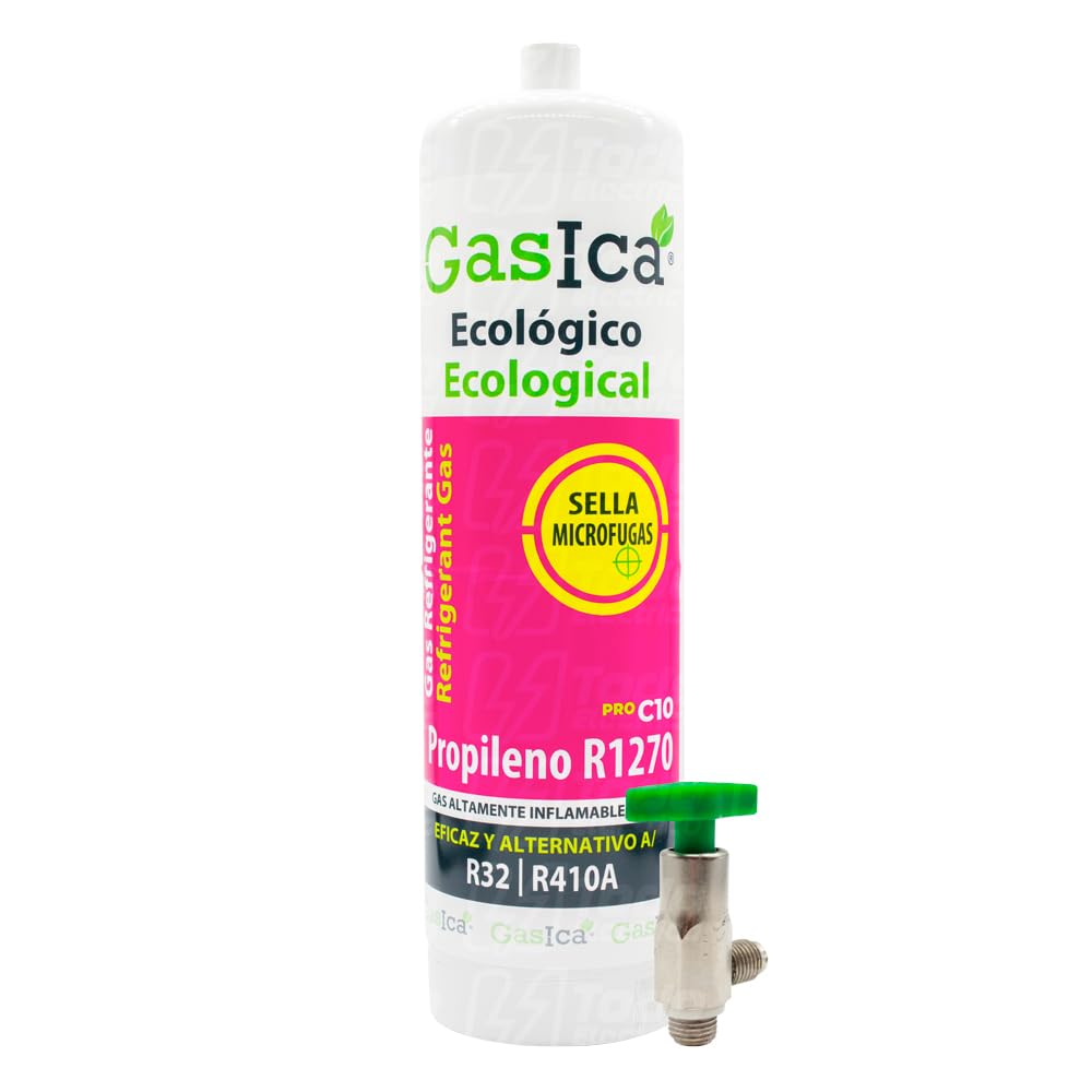 Gas refrigerante Gassica C10 Compatibile con R32 R410A valvola inclusa (bottiglia)