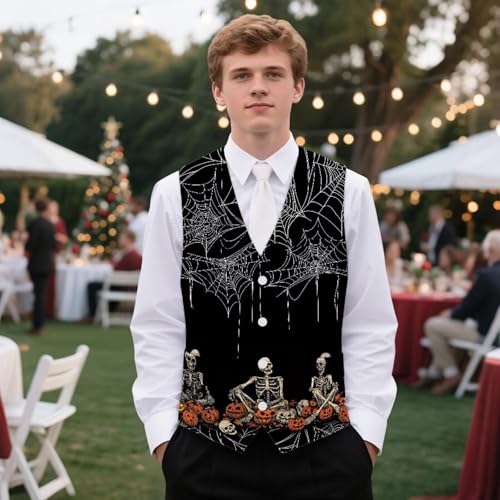 Men's Suit Vest Business Formal Dress Waistcoat Slim Fit Casual Blazer Jacket Wedding Prom Waistcoats with Pockets4