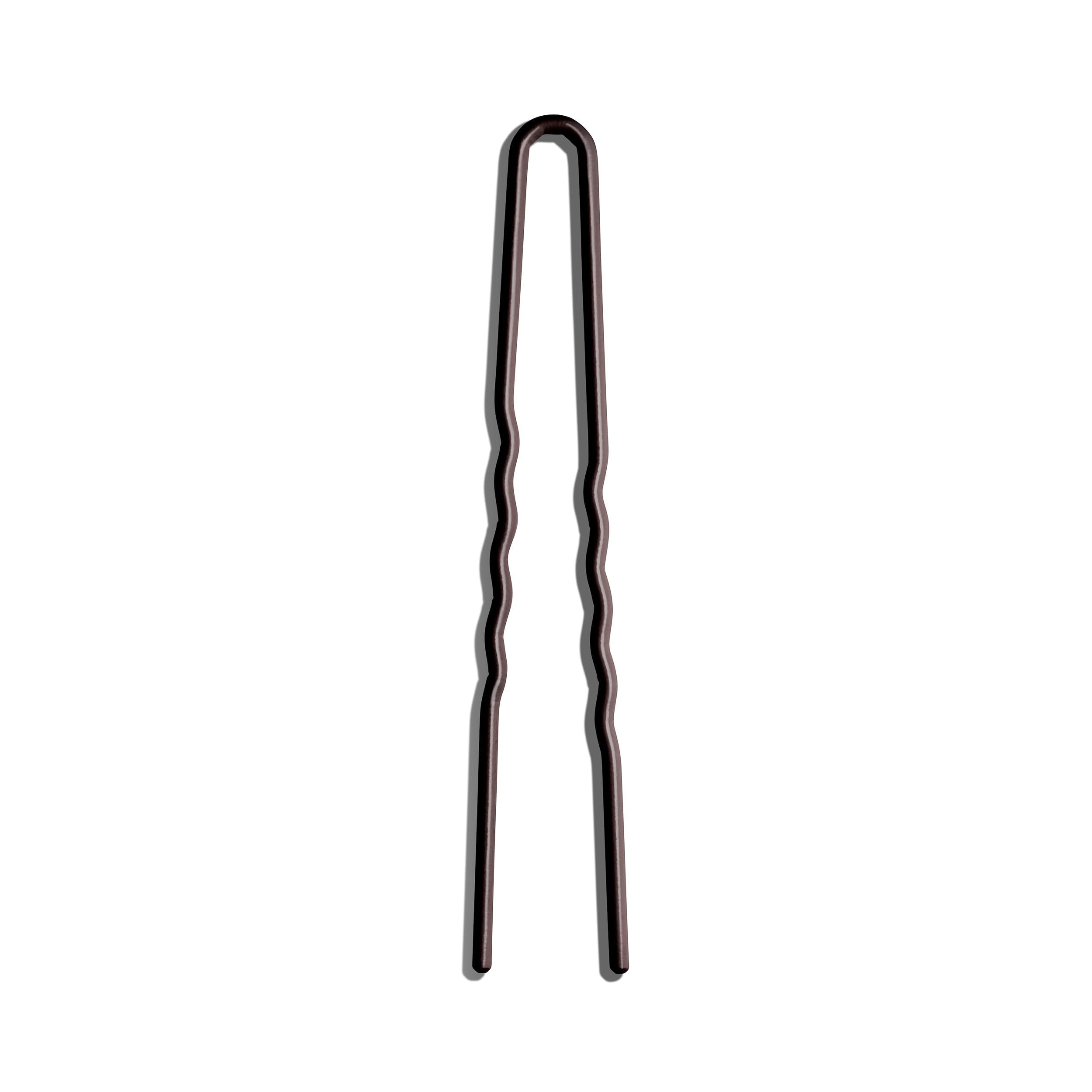 Day Rate Beauty Petite Power Pin (5.5-Inch) – U-Shaped French Hair Pin for Buns & Updos – Nylon-Coated, Anti-Snag, Hair-Safe – Made in USA (Cocoa)